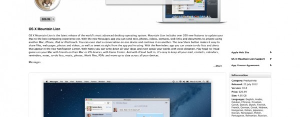 OS X Mountain Lion Error – There was an error in the App Store. Please try again later. (100)