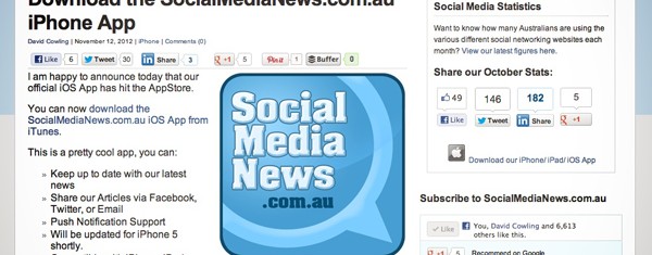 Social Media News IOS app now available for download
