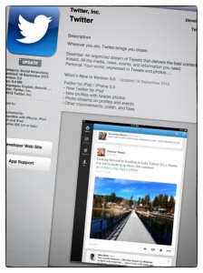 New Twitter app in the iTunes store